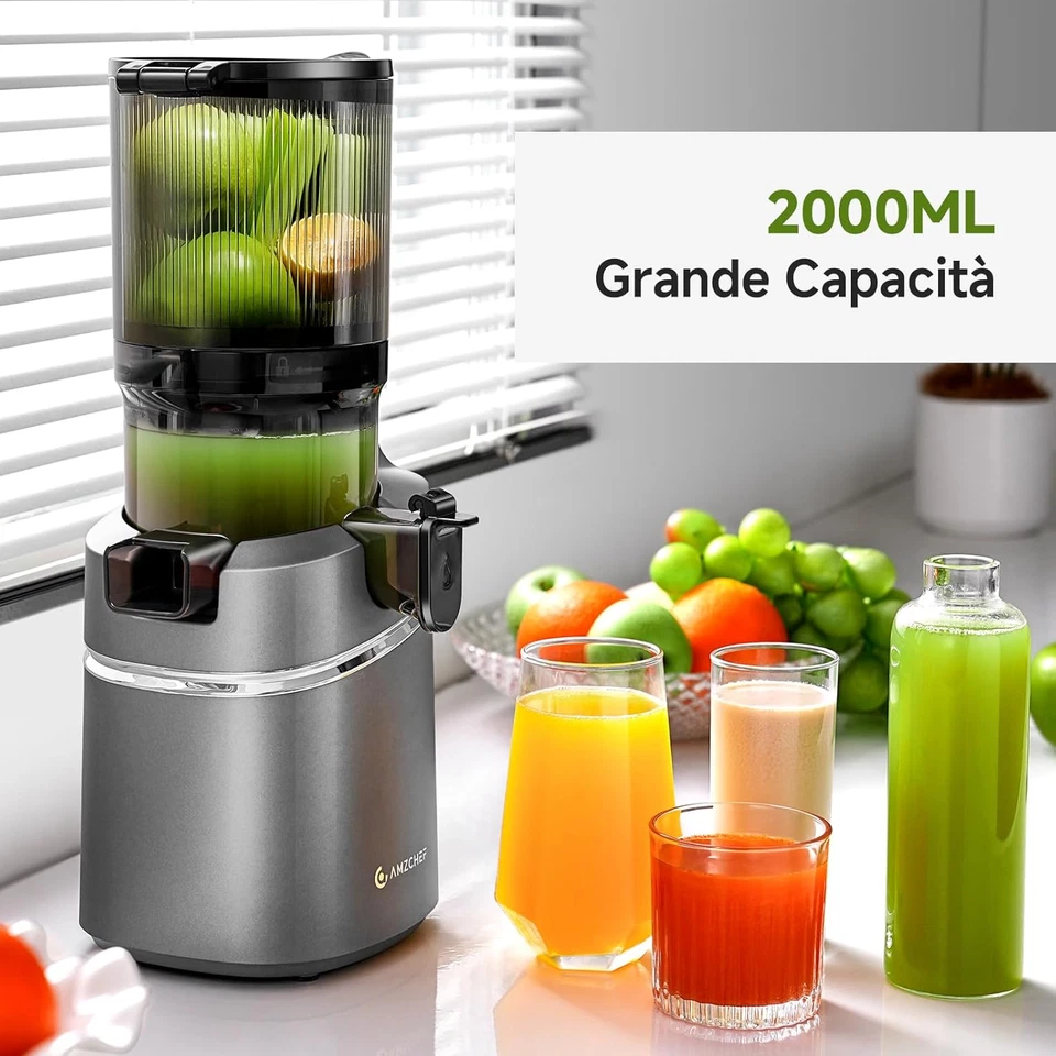 Estrattore Automatico, Apertura 145MM E Capacità 1,8L Estrattore Frutta E Verdur - Immagine 4 di 4