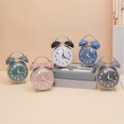 Vintage Twin Bell Alarm Clock for Office Spaces with Night Light Functionality