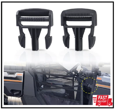 CUSAUTV Pair Door Net Buckle Clip Compatible with Polaris Ranger Crew 900 1000 XP 2016-2