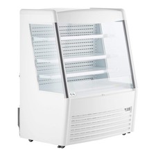 48" White Vertical Air Curtain Merchandiser - 115V