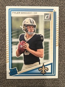 2025 Donruss Tyler Shough Rated Rookie Saints Card No.304