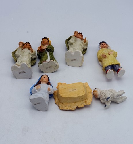 Ann Mortenson Designs Childlike Krippe Set 7-teilig Sammlerstücke Weihnachtsfiguren - Bild 5 von 10