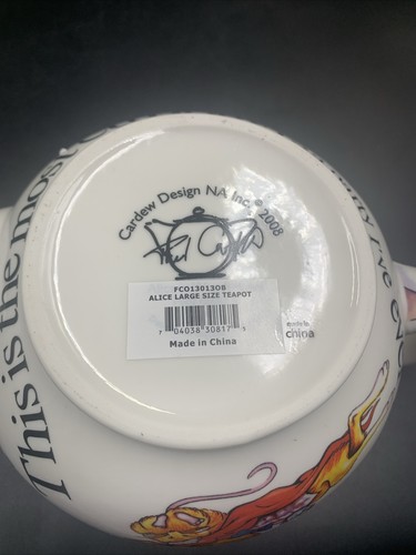 Paul Cardew Alice In Wonderland Cafe Teapot Design 2008 New In Original Box - Bild 19 von 22