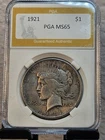 1921 High Relief Peace Dollar Unc Details