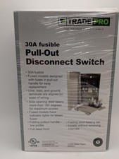 TradePro 30A Fusible Pull-Out Disconnect Switch 30 Amp 240V Type 3R Outdoor New