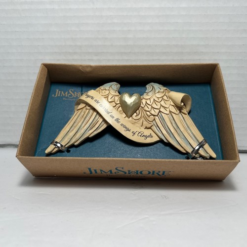 Jim Shore Heartwood Creek Wedding Angel Wings Ornament 6009575 - Picture 2 of 6