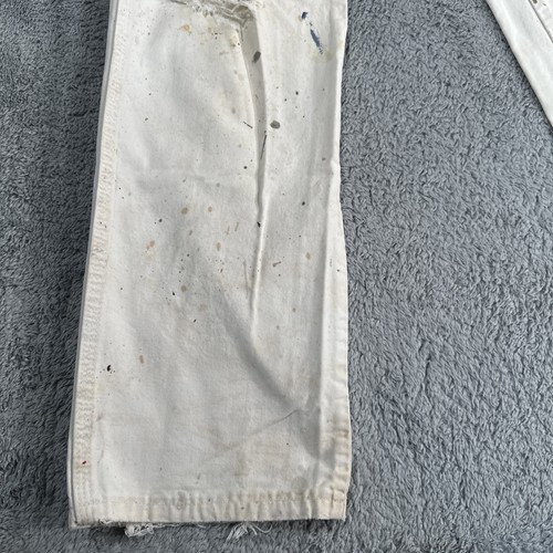 Pantalones Dickies Hombre 32x33 Blanco Sherwin Williams Pintor Carpintero Salpicaduras de Pintura - Imagen 4 de 14