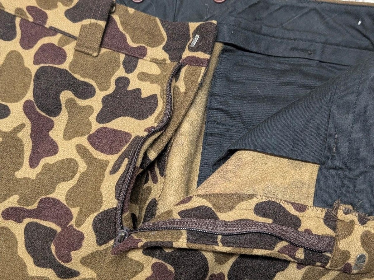 希少 80'S Woolrich FLAME CAMO PATTRERN VTG WOOLRICH Size