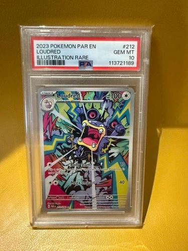 2023 Pokemon Par EN-Paradox Rift Loudred Illustration Rare PSA 10 #212