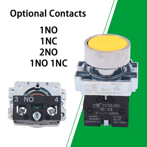 Pushbutton Switch Power Supply 22mm Self-Resetting Momentary Pushbutton 10A 440V - Picture 11 of 16