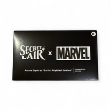 MARVEL X SECRET LAIR ARCANE SIGNET AS EARTH'S MIGHTIEST EMBLEM FOIL - SEALED