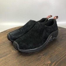 Merrell Jungle Moc Shoes Mens size 9 Black Suede Slip On Clog Walking J60825