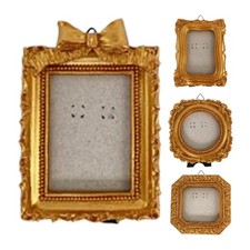 4Pcs Mini Resin Frames, Vintage Picture Frame, Tiny Antique Photo Frame