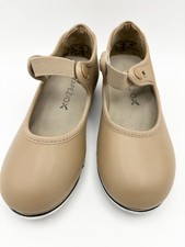 Capezio Tap Shoes Young Girls Size 9M Beige Tele Tone Tap