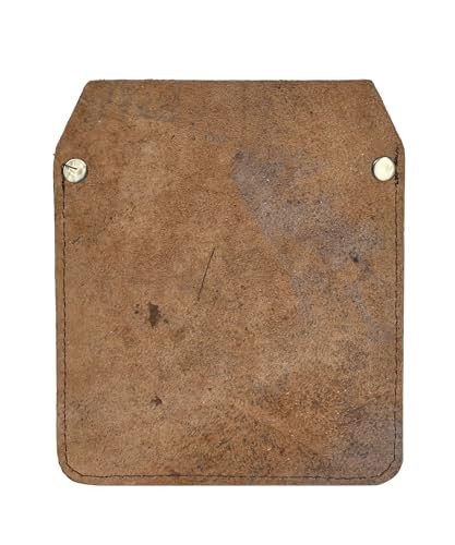 Large Pocket Protector Genuine Buffalo Leather Pen Holder Distressed Brown - Bild 4 von 4