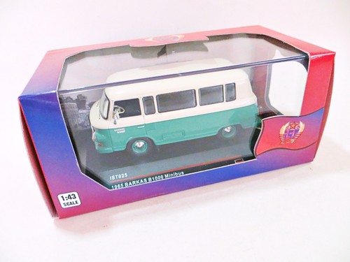 IST MODELS IST025 '1965 BARKAS B1000 MINIBÚS'. VERDE/GRIS CLARO. 1:43. Sin usar, en caja - Imagen 2 de 8