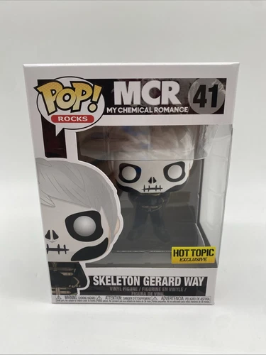 Funko Pop Rocks Skeleton Gerard Way #41 Hot Topic My Chemical Romance NEW