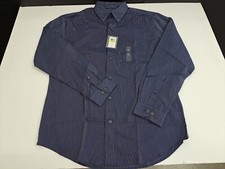 NWT Van Heusen Men's Blue Classic Fit Dress Shirt L/S Size 15-15.5 M 4084