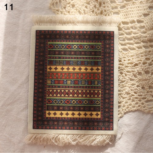 Desk Mouse Mat Pad Desktop Laptop Office Persian Mini Woven Rug Retro Carpet - Picture 30 of 30