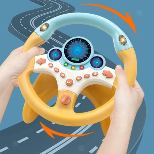 Electric Simulation Steering Wheel Car Seat Toy  Early Educational  - Picture 1 of 8