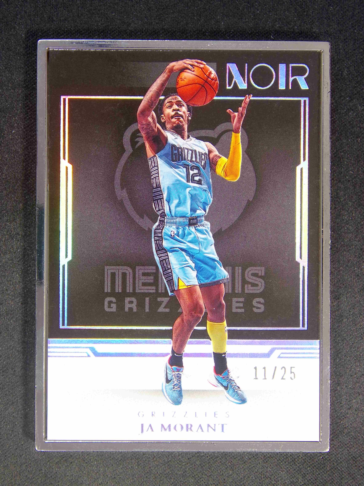 2022-23 Panini Noir Ja Morant #205 Statement Edition Metal Frame /25