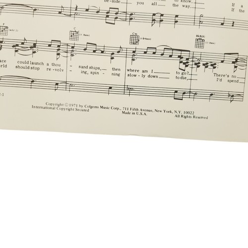 If 1971 Recorded By Bread Vintage Sheet Music David Gates Piano Guitar - Picture 3 of 4
