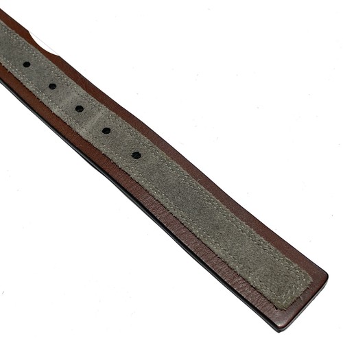 Johnston & Murphy Herren Gürtel Gr. 34 Wildleder Overlay Leder braun & grau 1-3/8" breit - Bild 7 von 12