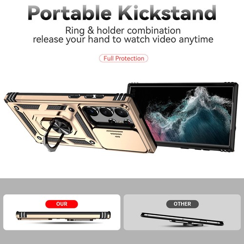 Hybrid Armor Ring Stand Phone Case For Samsung S10 S20 S21 S22 S23 Ultra Note 20 - Picture 42 of 78