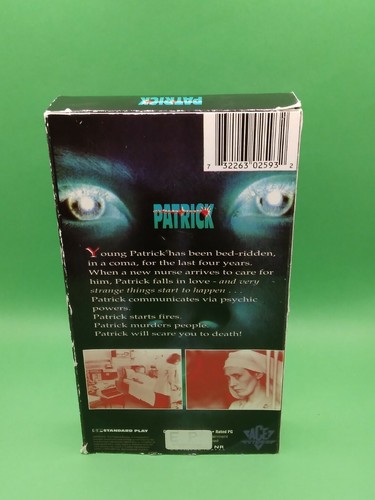 PATRICK VHS 1992 ACE Video EDDE ENTERTAINMENT - Picture 2 of 3