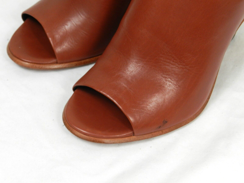 Derek Lam Damen-Sandalen 6 B Keilabsatz offene Zehenpartie braun Leder - Bild 6 von 8