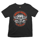 America's Highway The Mother Road Youth T-shirt Route 66 Biker Motorcycle Kids