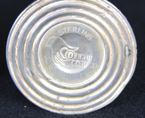 Vintage DUCHIN CREATION Weighted Sterling Silver SALT & PEPPER SHAKER SET 3.75"H - Picture 2 of 5