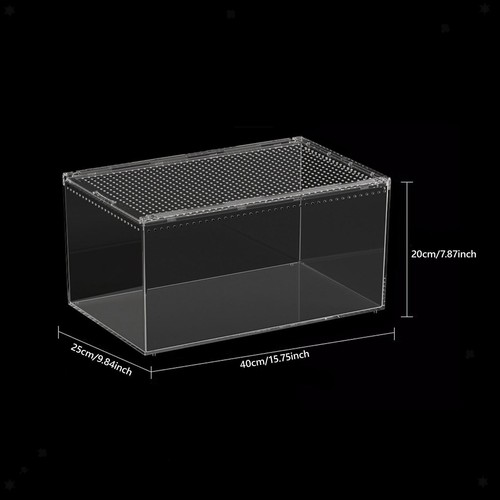 Rettile Terrario Trasparente Gabbia Rettili per Rane Tartarughe Gamberi - Imagen 4 de 7