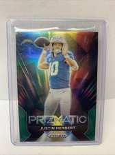 2023 Panini Prizm - Prizmatic Justin Herbert #11 Green Prizm