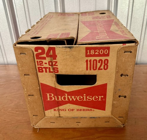 Vintage Budweiser Bier Retoure Pfand Flaschenkasten Brauerei König Werbebox - Bild 4 von 8