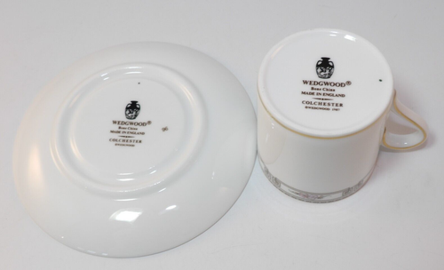 2 Wedgwood Colchester Espresso Coffee Cans Cups & Saucers c1990 Excellent - Picture 6 of 7