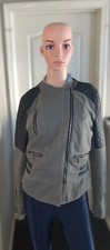 Womens Gray  Black Jacket-Size Large