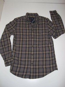 ST-JOHNS-BAY-Button-Up-Front-Flannel-Shirt-S-Small-sz-Men-039-s-Plaid-4-NEW-NWT