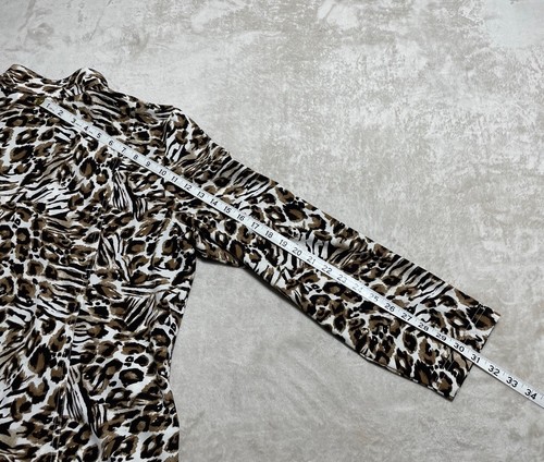 Chico's Zenergy Jacket Women's XL 3 Animal Print Long Sleeve Full Zip Coat - Picture 9 of 9
