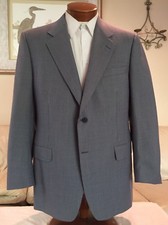 Stunning Canali Mens Gray 2 Btn Dual Vent Blazer Sz 44 R Excellent 