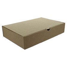 Small Fish and Chip Box Kraft 10" x 6" x 2" Take Away Food Boxes Pack of 100