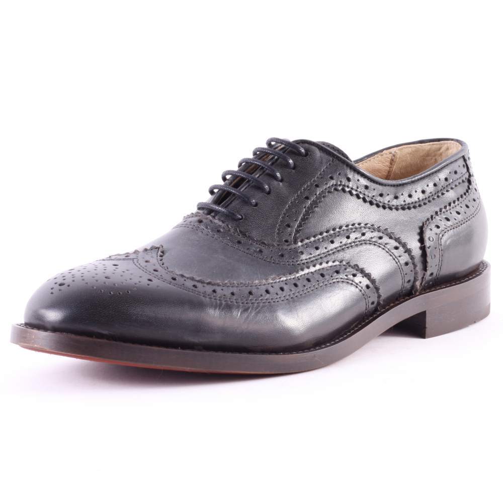 Hudson London Heyford Mens Black Leather Casual Brogues Lace-up Genuine Shoes Hudson London Heyford Mens Black Leather Casual Brogues Lace-up Genuine Shoes