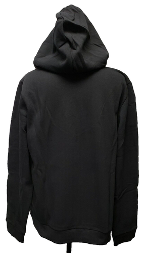 GUESS Jet Black Chelse Silver Glitter Metallic Logo W/ Red Stripe Hoodie Size XL - 第 3/10 張圖片