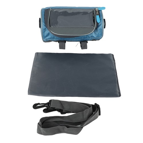 (Blue)Waterproof Handlebar Bag Cycling Front Storage Bag With Detac BG - Picture 10 of 22