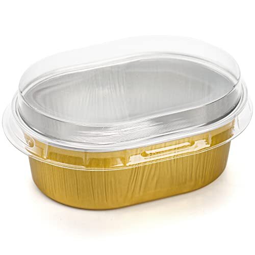 100 Pack Mini Aluminum Baking Cups with Lids, 3 OZ Disposable Ramekins Muffin - Picture 5 of 6