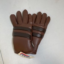 Vintage Snowdrift Vinyl Ski Gloves with Foam Padding Made in Taiwan Original Tag