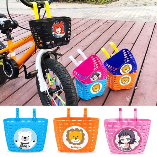 Multicolors Children Kids Basket Scooter Handlebar Basket  Bike Accessories