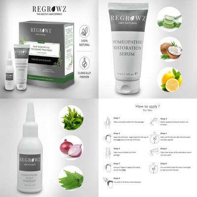 Regrowz Natural Hair Thickening Regrowth Treatment For Men Ebay