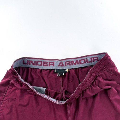 Under Armour Mississippi State Shorts XL Maroon Drawstring Football Mens NCAA - Picture 5 of 9