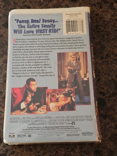 BRAND NEW First Kid (VHS; 1996) Sinbad RARE Sealed OOP - Picture 3 of 3